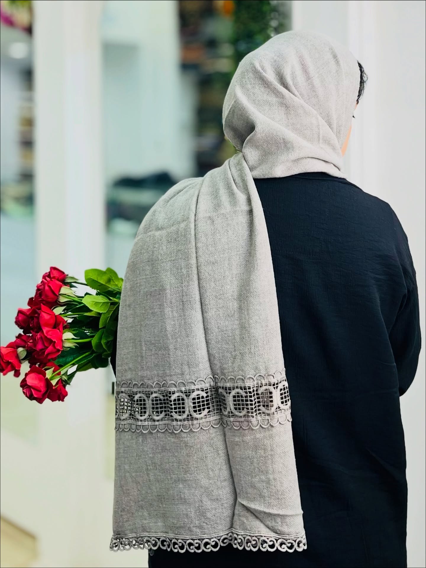 شال کنف وارداتی حاشیه تور دانتل